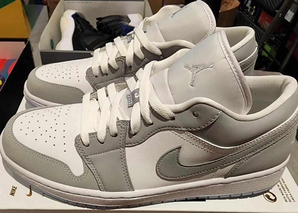 Nike Air Jordan 1 Low Wolf Gris DC0774-105 Mujer 12 Hombre 10.5 Foto 4 de 4