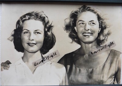 PRESSEFOTO 1960 Ingrid BERGMAN Jenny LINDSTROM Film Schauspielerinnen Kino V284