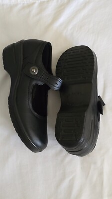 Easy Works By Easy Street Letsee Mary Janes Women Size 9.5M Black Slip Resistant