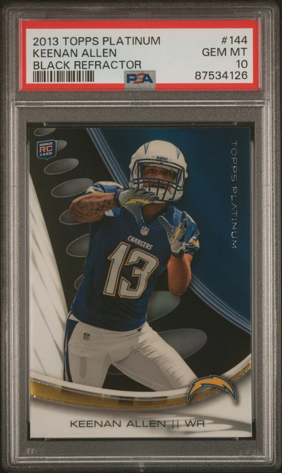 Keenan Allen Topps Platinum #144 Black Refractor