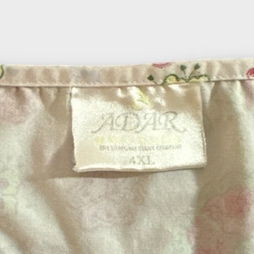 ADAR Womens Scrub 4XL Uniforms Colorful Spring Flowers Butterflies Medical Prof - Image 4 of 4