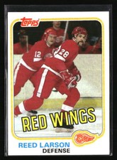 Reed Larson 1981 Topps #W92  Hockey Card