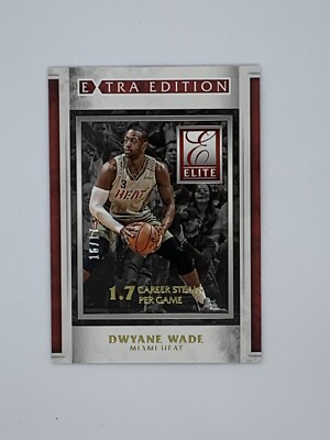 2015-16 Elite Extra Edition Gold Career Steals Dwyane Wade 16/17