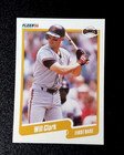 1990 Fleer Baseball Will Clark #54 San Francisco Giants 89 90 FREE SHIPPING