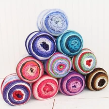 ThreadArt Ombre Yarn Big Chunky Yarn Cake, 300g (316 Yards) Thick Super Bulky #6