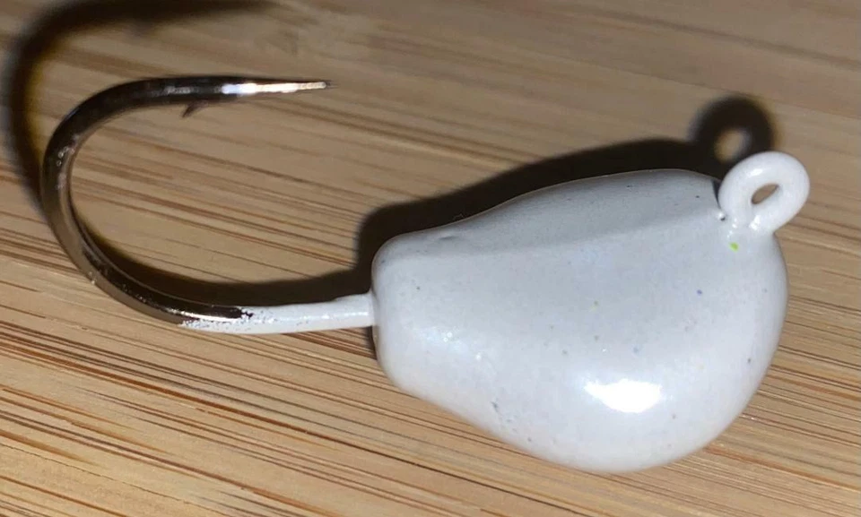 T&A JIGS 10 SPARKIE NC Tog Jigs PEARL WHITE Sheepshead Tautog jig heads BLACKFISH