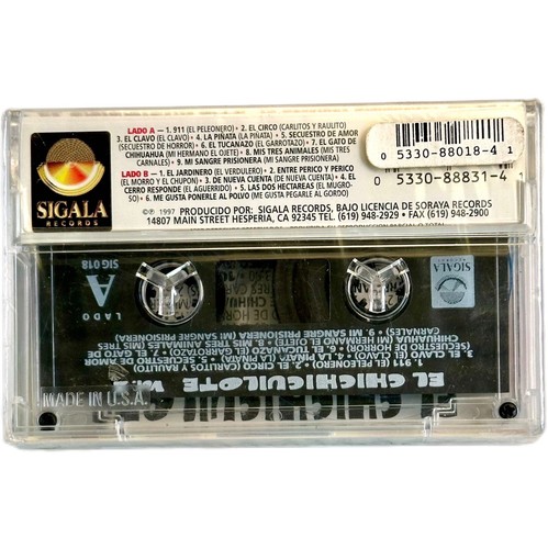 EL CHICHICUILOTE 15 Corridos Chingones Cassette Nuevo Sellado Latin Rara Musica - Picture 2 of 5