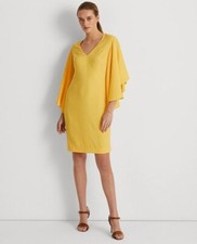 NEW! Lauren Ralph Lauren Women's 12 Ruffle-Sleeve Cocktail Dress NWT $175