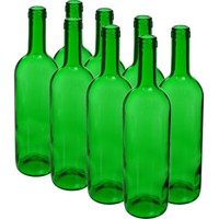 8Stk Weinflasche 0,75L GrüN Multipack Glasflasche Flasche LiköR Wein