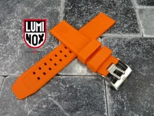New LUMINOX 23mm Rubber Strap EVO Diver Watch Band 3050 3950 Colormark Orange I