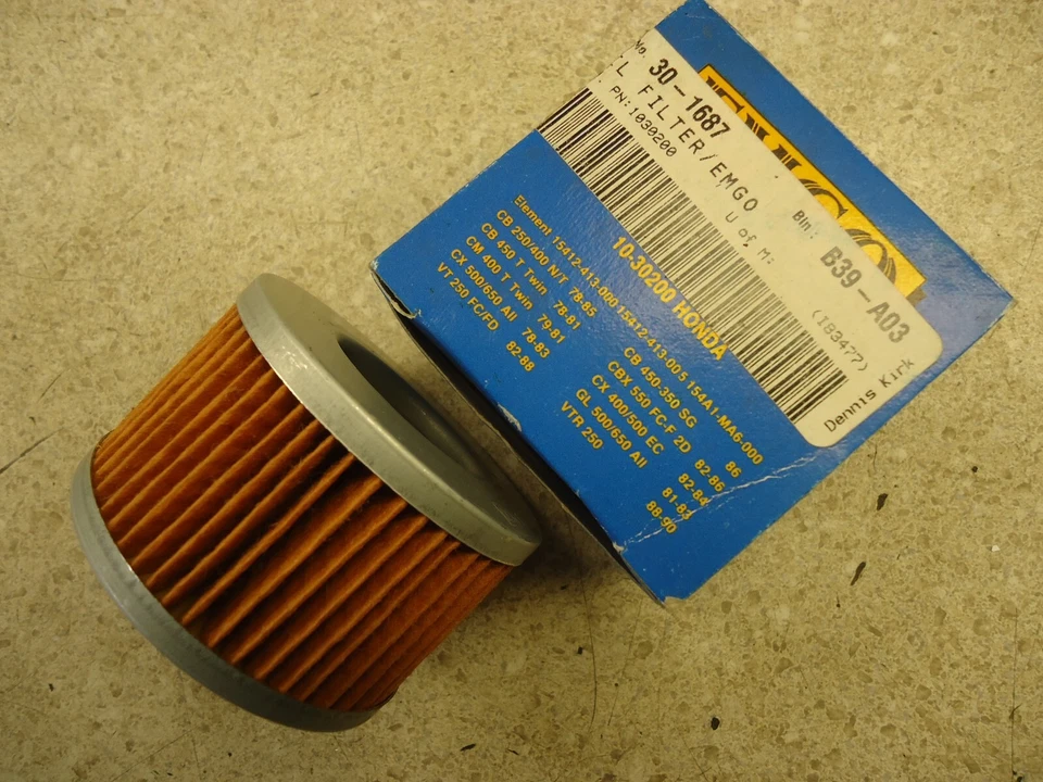 81-83 FILTRO ACEITE MOTOR HONDA CB750C EMGO elemento CB900 CB1100F 15410-426-010 Foto 3 de 4