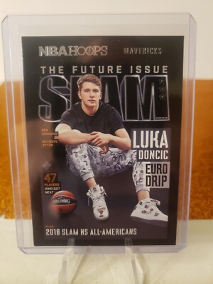 2020-21 NBA Hoops Luka Doncic SLAM SSP Insert #5 Mavericks