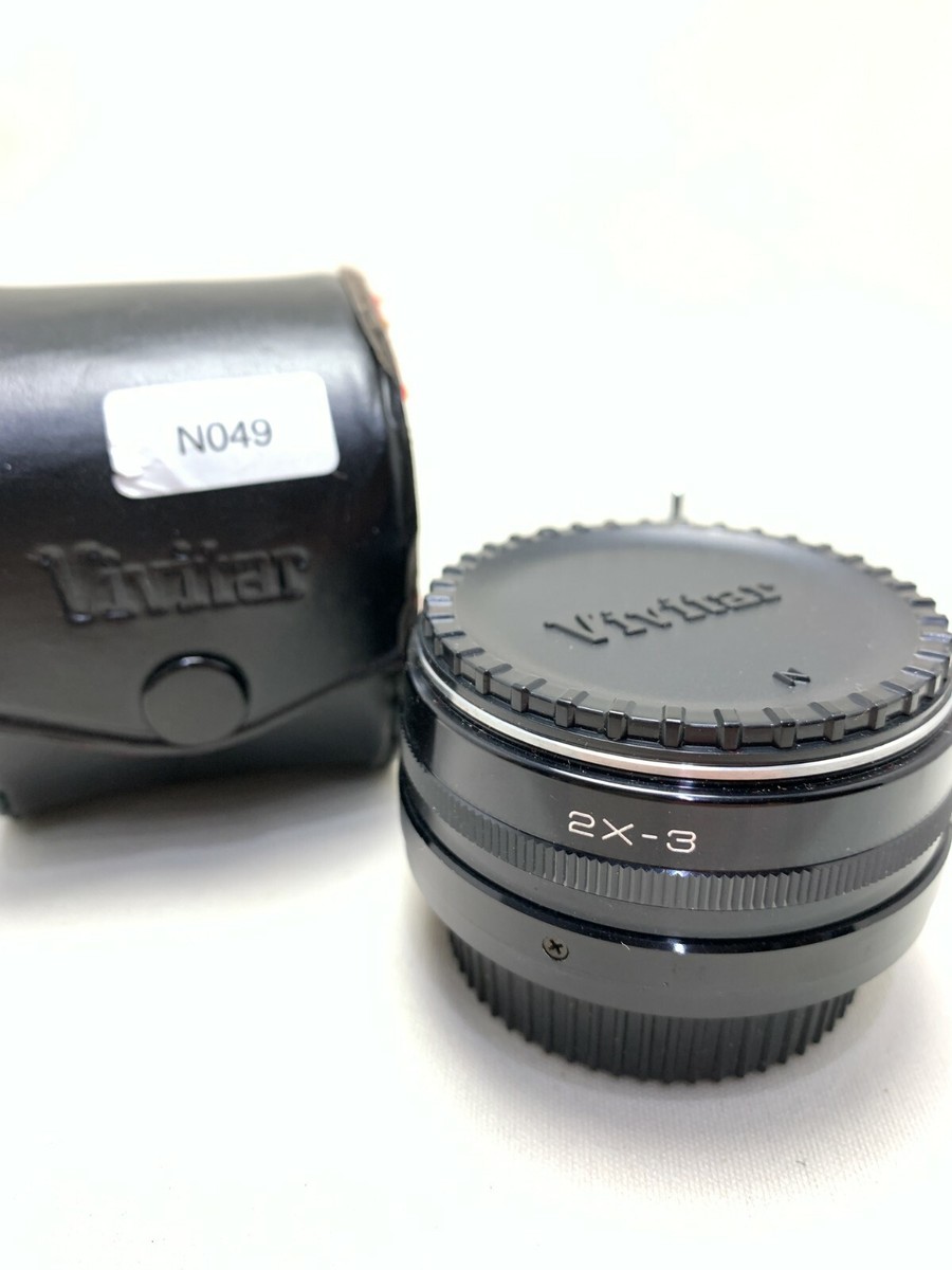 Vivitar F 2X-3 Automatic Teleconverter for Nikon Mount w/Caps and