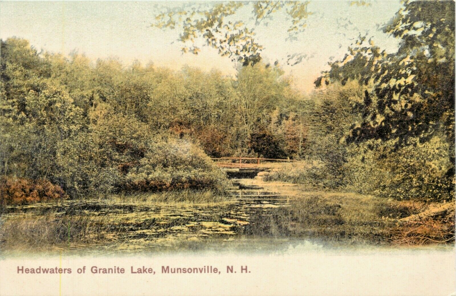 A View Of The Headwaters Of Granite Lake, Munsonville, New Hampshire NH