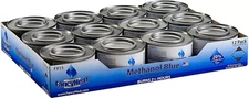 12-Pack-Methanol 7oz Entertainment Cooking Fuel, Gel Chafing Cans 2.5 hour