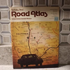 Vintage 1977 Holiday Inn Road Atlas Of United States, Mexico, Canada
