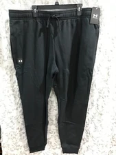 Under Armour Storm Men's Size 3XL Black Rival Fleece Pants NWT