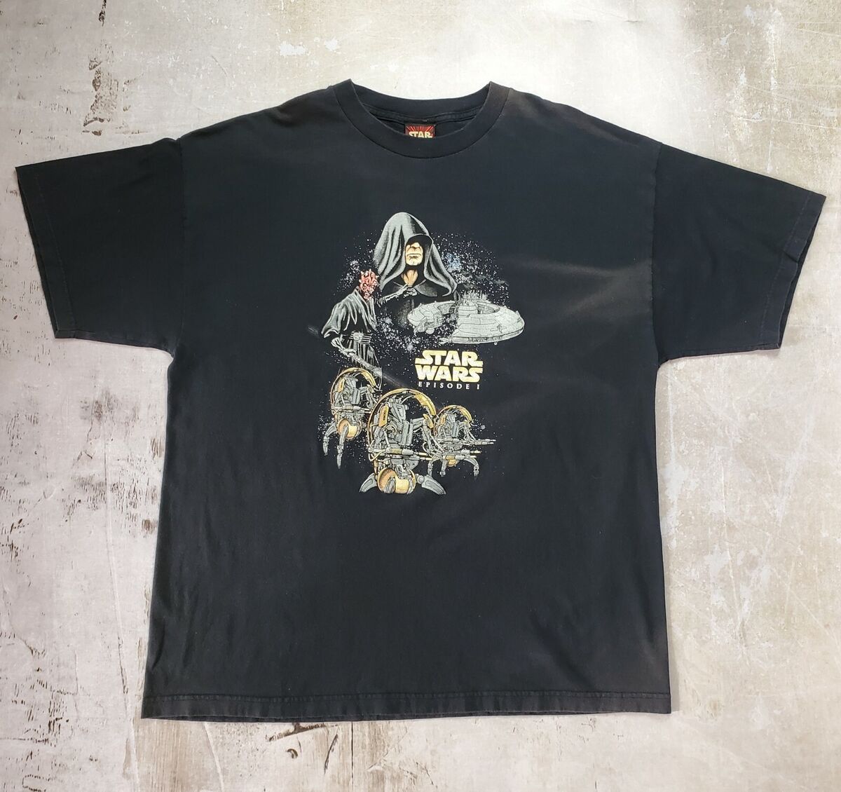 Vintage 1999 Star Wars Episode 1 T-shirt Emperor Palpatine Vintage 1999 Star Wars Episode 1 T-shirt Emperor Palpatine