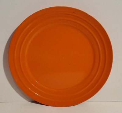 Double Ridge Plate RACHAEL RAY CERAMIC PUMPKIN ORANGE COLOR DOUBLE RIDGE DINNER PLATE DISH ...