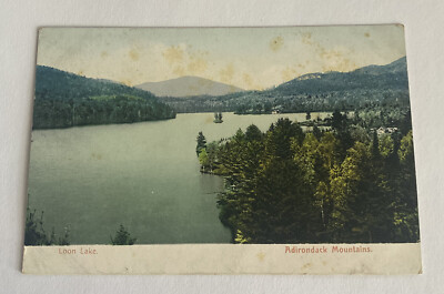 Vintage UDB Postcard ~ Loon Lake, Adirondack Mountains ~ New York NY