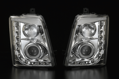 REIZ suzuki CARRIE DA63T/DA65T LED Ikering Headlights inner plating silver JDM - Picture 2 of 2