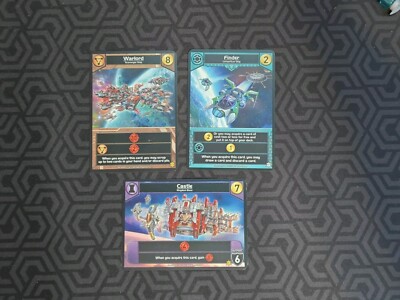 Star Realms GenCon 2022 Exclusive Promo Bundle -Finder, Castle, Warlord RARE OOP