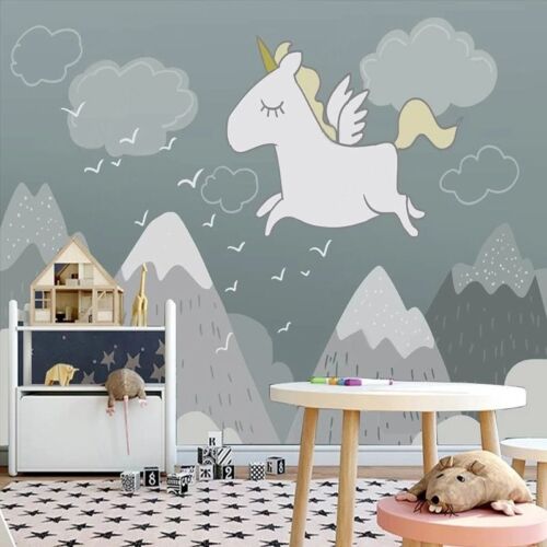 Cartoon Horse Child Room Wallpaper Custom Wall Mural For Kids Bedroom Decoration - Picture 1 of 16
