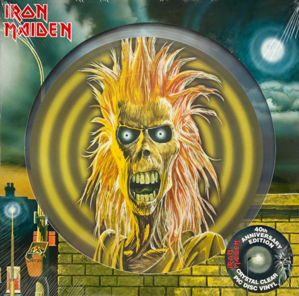 Iron Maiden - s/t Lim. 40th Anniversary Edition Crystal Clear Pic Disc Vinyl NEU - Bild 2 von 3