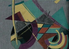 Portfolio Fabric Gray Purple Rust Black  Cotton Drapery Upholstery