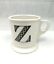 miniature 1 - Anthropologie Letter Z Initial Coffee Mug White Black Retro Shaving Cup Monogram