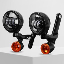 4.5" LED Auxiliary fog Light for Harley Touring street electra glide 06-up