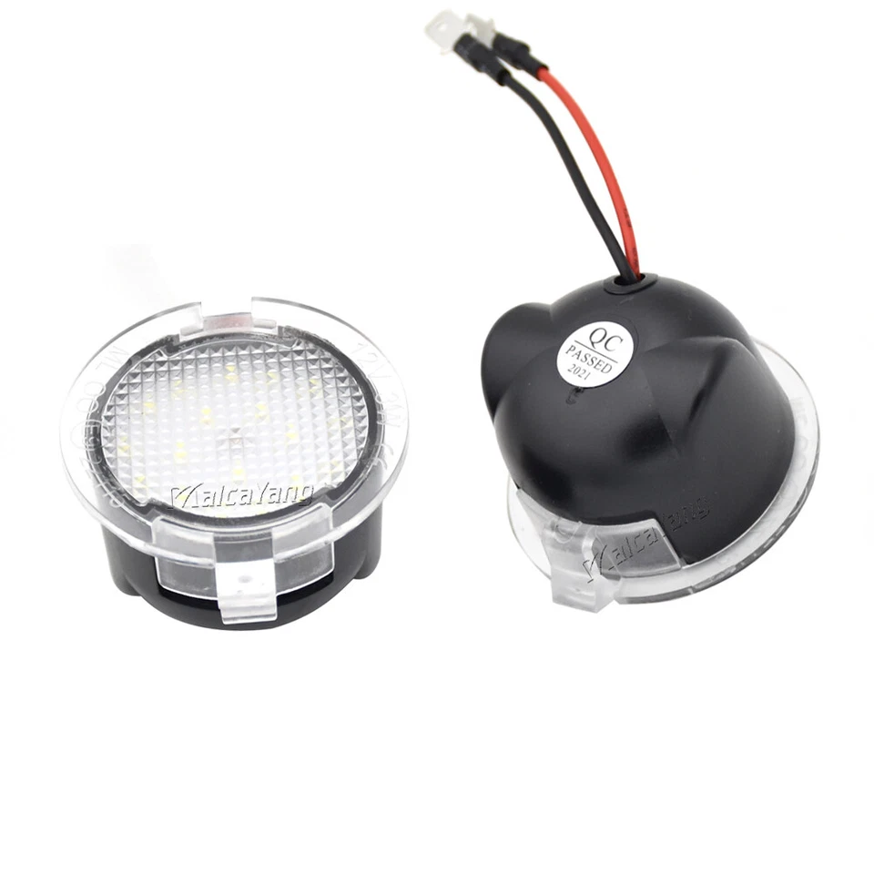 LED Under Side Mirror Light Puddle Lamp For Ford F150 Explorer Edge Lincoln MK - Imagem 4 de 4