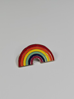 Rainbow Lapel Pin Red Orange Yellow Green Blue Purple 