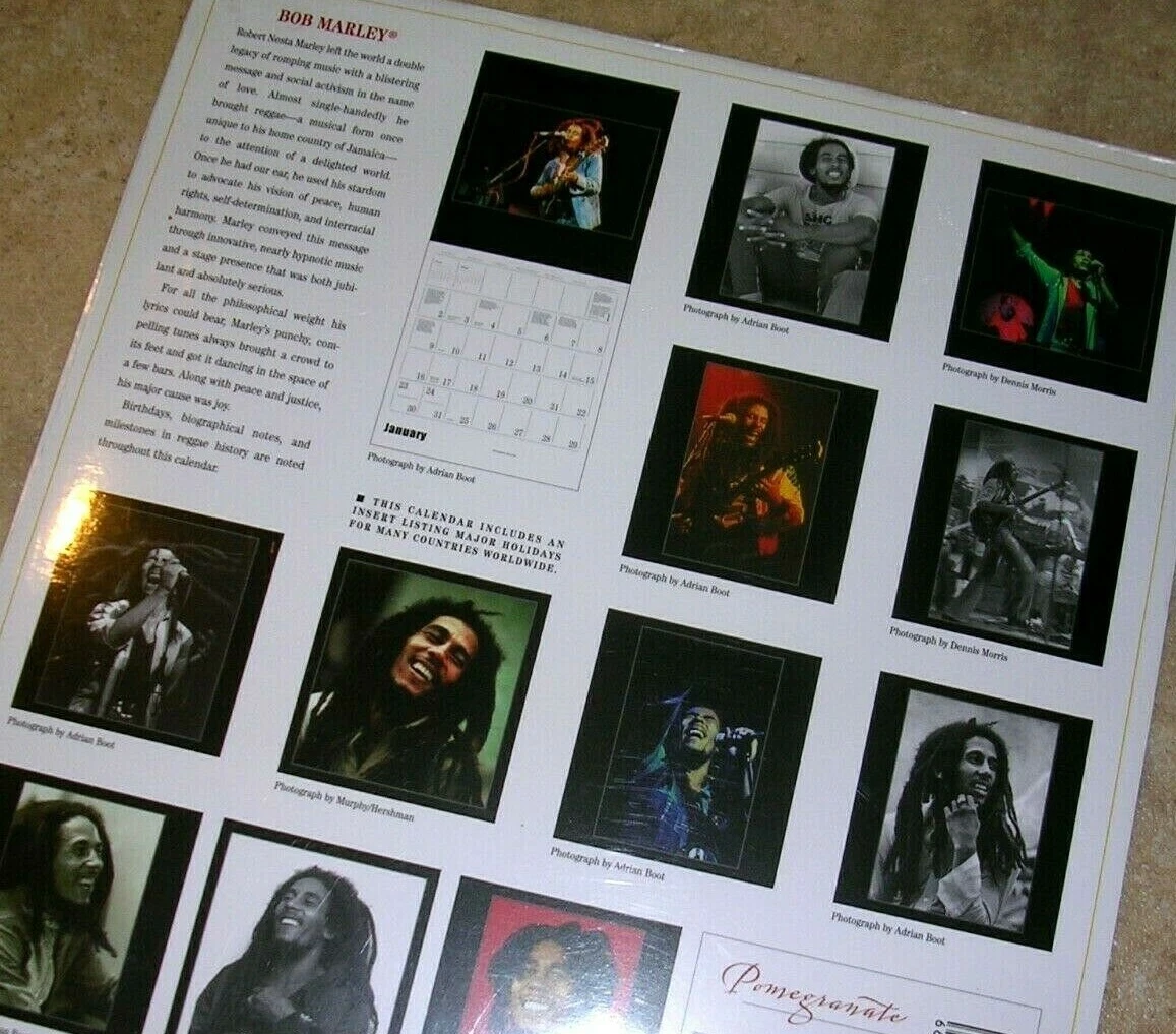 2005 BOB MARLEY WALL CALENDAR NEW OLD STOCK SEALED | eBay