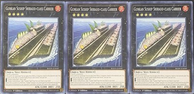 Gunkan Suship Shirauo-class Carrier BODE-EN049 Burst of Destiny 1st (x3) Yugioh