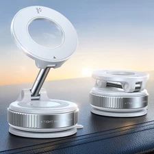 Vacuum Magnetic Car Phone Holder, Strongest Suction Cup 360° Adjustable Magsafe