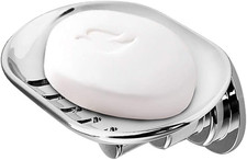 Elegant Suction Soap Dish for Shower Powerful Vacuum Suction Cup Soap Holder ...