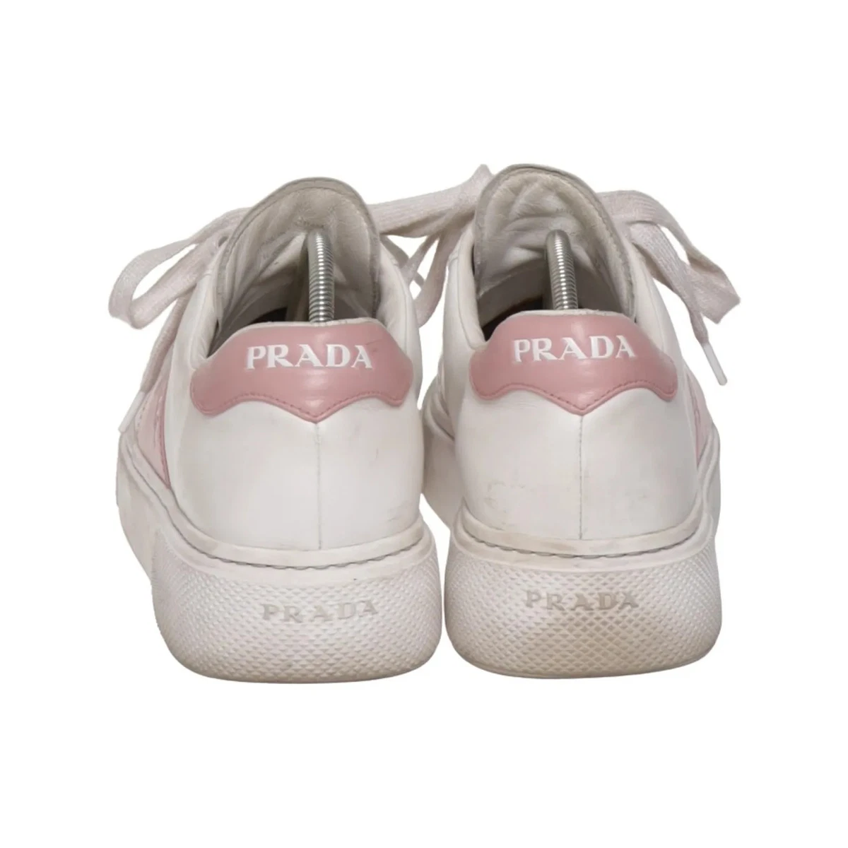 Prada, Sneaker, Größe: 41, model: portofino, Weiß/Pink, Damen #8K1