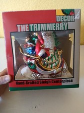 Vintage Hand-crafted Sleigh Centerpiece 7" Tall