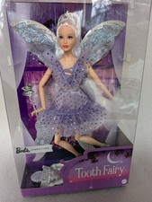 Barbie Signature Tooth Fairy Doll Collectible Fairy Wings Wand Purple NEW