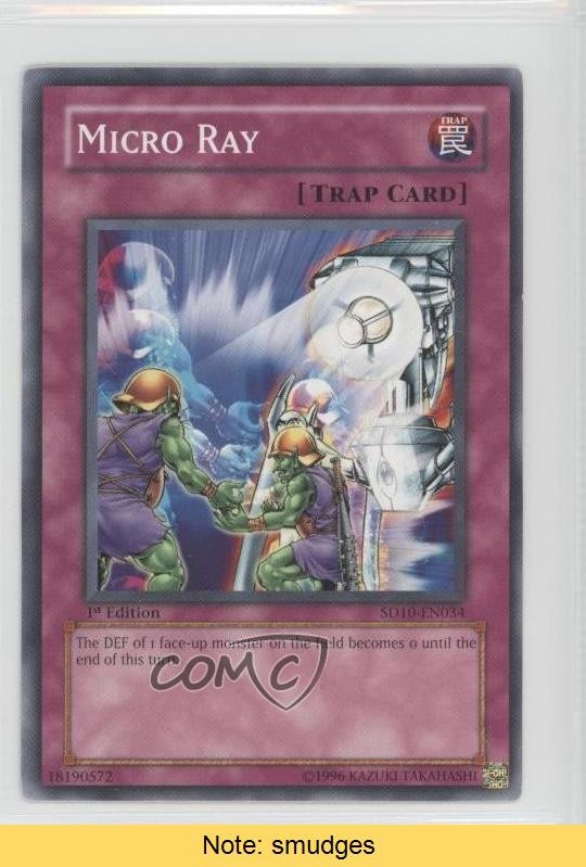 Micro Ray 1st Ed. YuGiOh Machine Re-Volt Structure Deck #SD10-EN034 READ 0l2