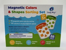 Simply Magic Magnetic Colors  Shapes Sorting Set 88 Pcs Educational Toy Ages 3 