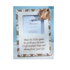 Roman Pack of 6 Religious Gold Confirmation 3"x3" Photo Frames 46557