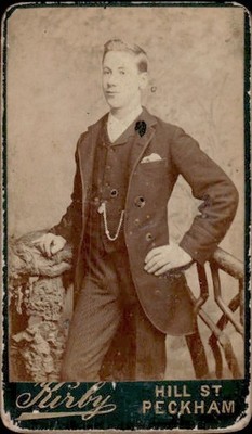 Dapper Man Kirby PeckhamStudio CDV Karte Foto (CDV4-12)