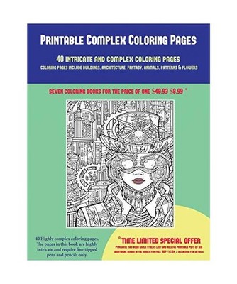 Printable Complex Coloring Pages [40 Complex and Intricate Coloring Pages]: An I