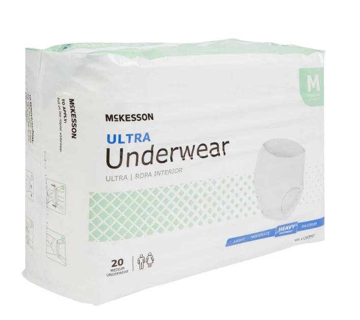 McKesson Adult Disposable Underwear Diapers Medium Heavy Absorbency 80 Ct - NEW!
Opens in a new wind