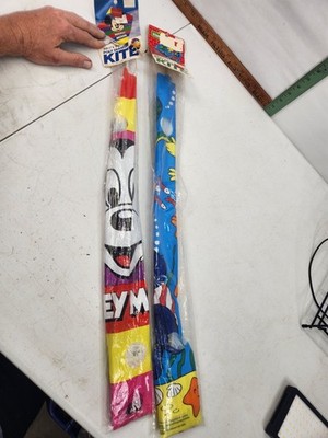 Vintage Sesame Street & Mickey Mouse Kites 30 X 25 Spectra Star MCM NEW