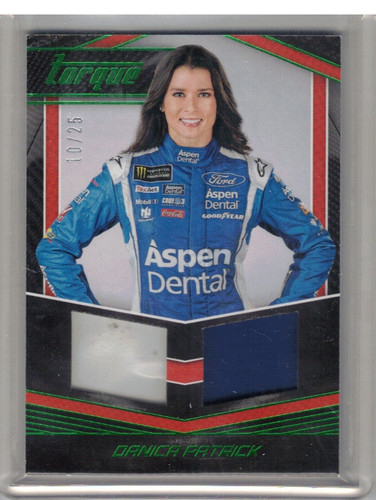 2017 Panini Torque DANICA PATRICK Dual Race Used Card 10/25