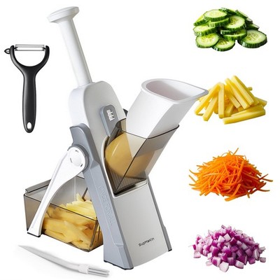 Safe Mandoline Slicer for Kitchen, Vegetable Food Potato Chip Slicer Maual Ad...