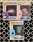Funko Pop! Pokemon Gengar #1031 Mew #643 Squirtle #504 Lot